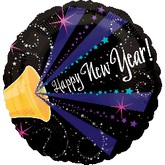 18" New Year Horn Balloon