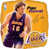 18" NBA Pau Gasol Basketball Balloon