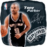 18" NBA TONY PARKER Basketball Balloon