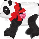 21" Airwalker Valentines Day Panda Bear Balloon