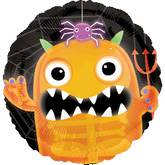18" Boo Crew Orange Monster Balloon