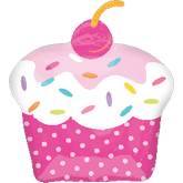 28" Cupcake Party Mylar Balloon