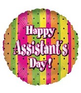 18" Polka Dots Assistant Day Balloon