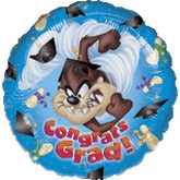 18" Congrats Grad Taz Foil Balloon