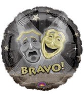 18" Drama Bravo! Mylar Balloon